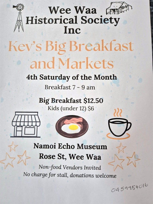 Kev’s Big Breakfast - Wee Waa Museum